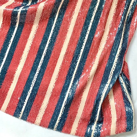 NWT Zara Strappy Striped Sequin & Lace Cami Top - Picture 8 of 16